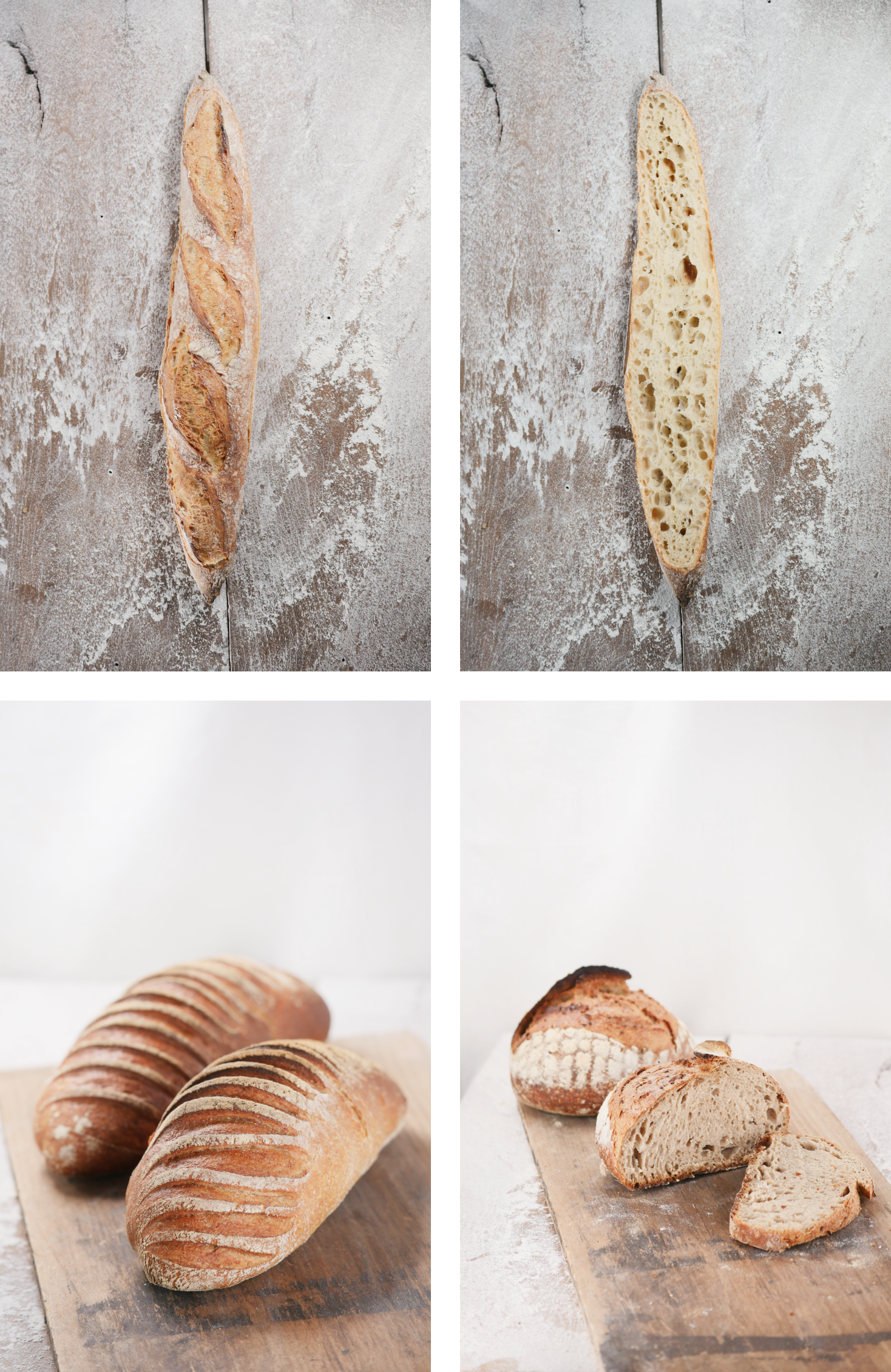 Mlle Rose Bakery four pictures of breads